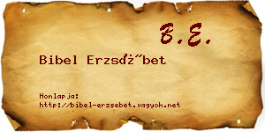 Bibel Erzsébet névjegykártya