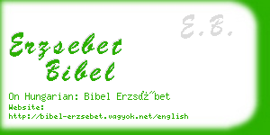 erzsebet bibel business card